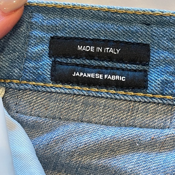 R13 drop crotch cropped distressed jeans sz 25 - Picture 9 of 11